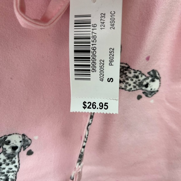 NWT La vie en rose Dalmatian capri pj pant, sml - Picture 3 of 4